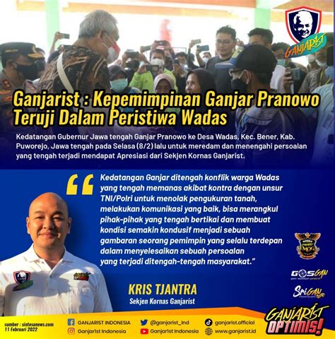 Dampak Peristiwa Pengalaman kepemimpinan Ganjar Pranowo
